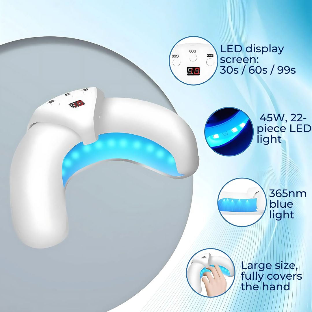 FungiFree | Laser device for nail fungus - Dual Wavelength Penetration - Compact for home use - Restoration of fungal nails Karnz