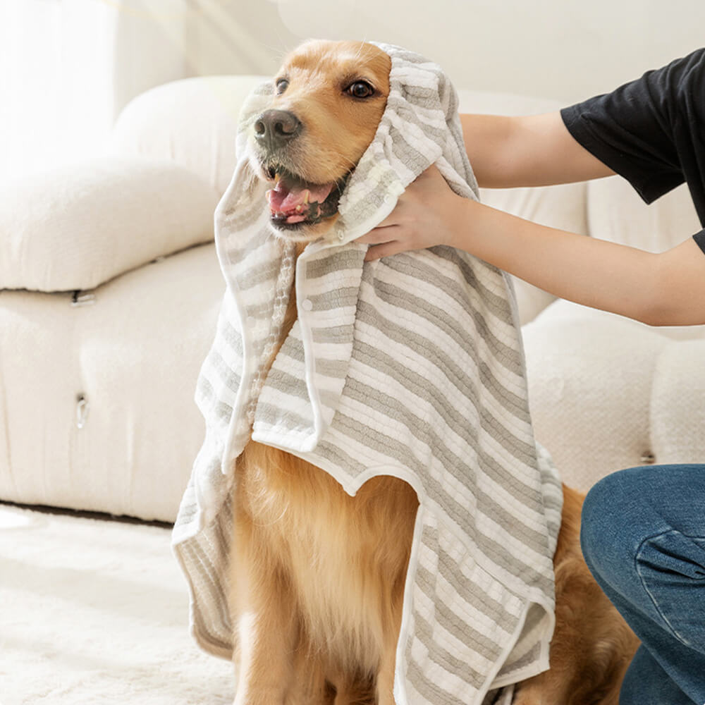 Skanto | Absorbent Thick Large Skin-Friendly Multi-Purpose Dog Bathrobe Towel