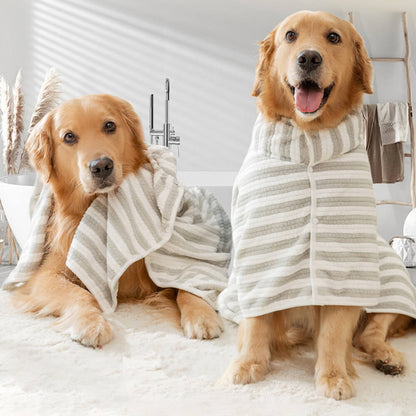 Skanto | Absorbent Thick Large Skin-Friendly Multi-Purpose Dog Bathrobe Towel
