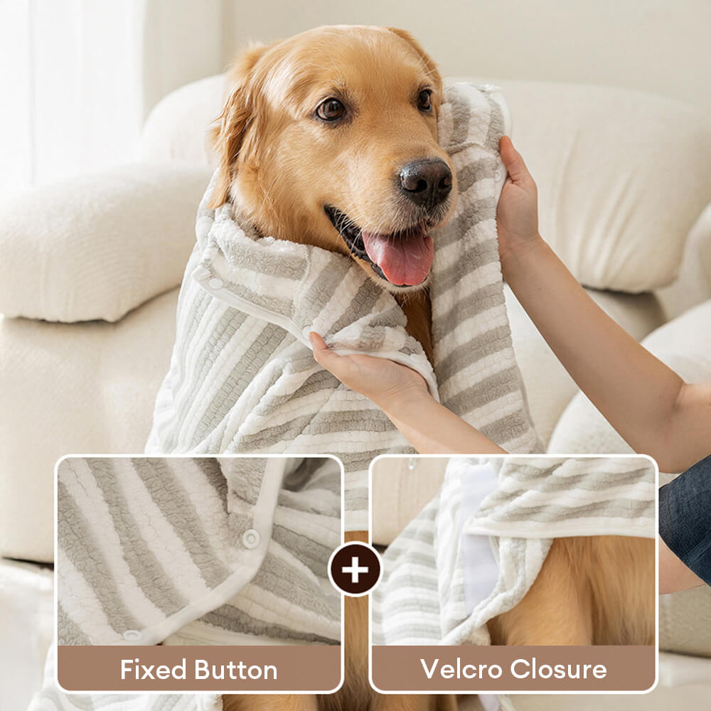 Skanto | Absorbent Thick Large Skin-Friendly Multi-Purpose Dog Bathrobe Towel