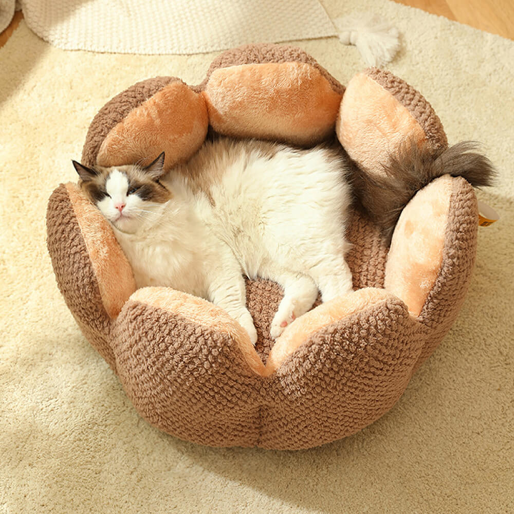 BowLift | Pet Bed Plush Flower Design for Cats Dogs