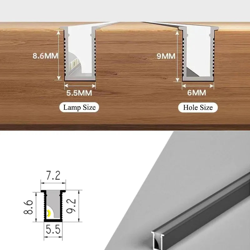 Skanto | LED Strip Light Under Cabinet | Ultra Thin | DC12V, 10W/m | Cuttable & Color Temperature Selectable