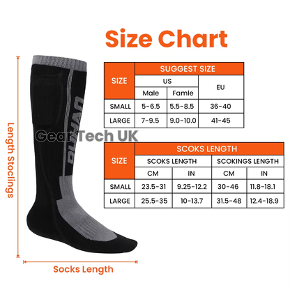 Skanto | Rechargeable Heated Ski Socks & Foot Warmers – Electric Thermal Socks for Skiing, Snowboarding & Winter Sports UK