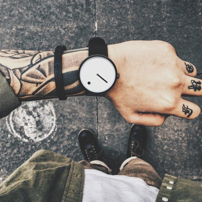 Brehn | IcoolGadgets Quartz Watch Men's Luxury Casual Black Japan Quartz Watch Simple Designer Fashion Watch male