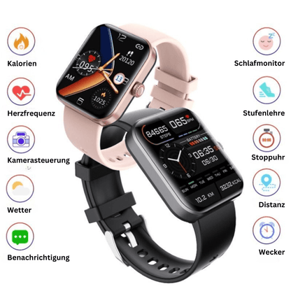 Health Watch – Pain-free blood glucose measurement and real-time monitoring of vital functions