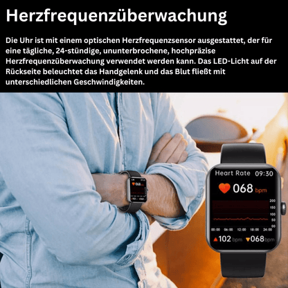Health Watch – Pain-free blood glucose measurement and real-time monitoring of vital functions