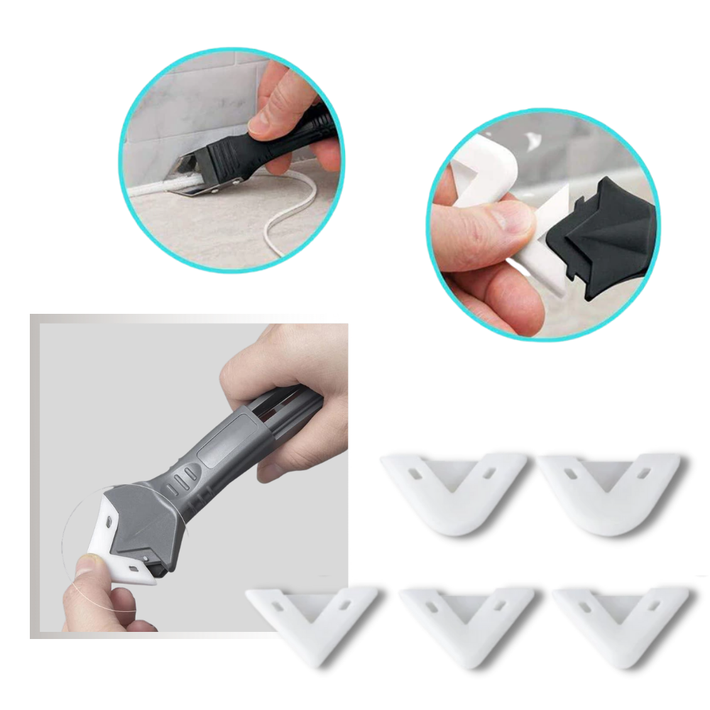 Multi-material Grout and Scraper Tool