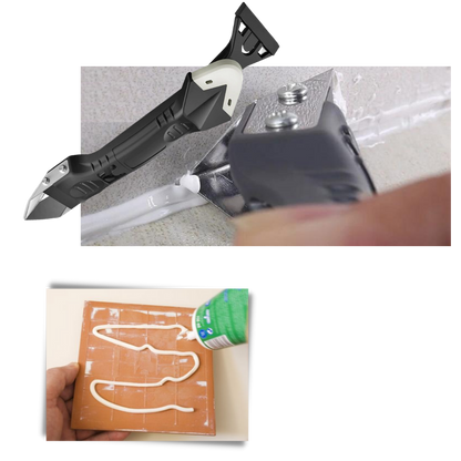 Multi-material Grout and Scraper Tool