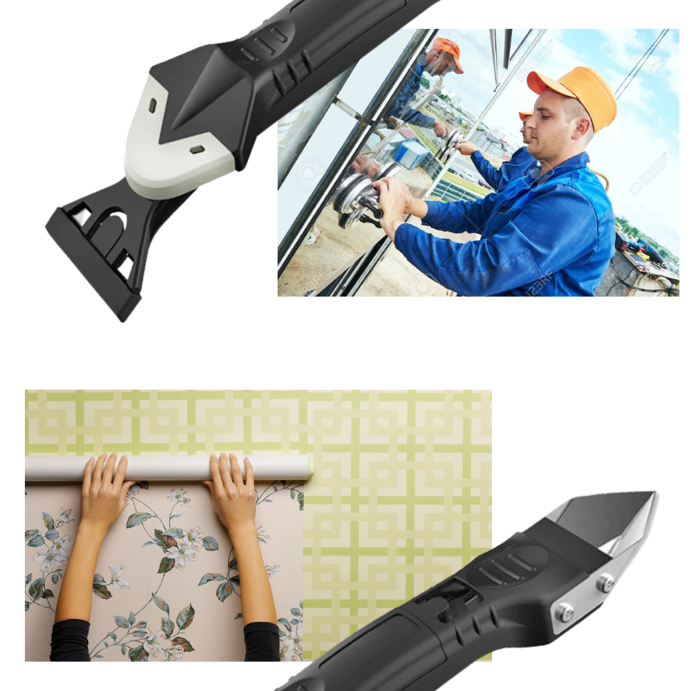Multi-material Grout and Scraper Tool