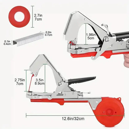 BowLift | Garden Plant Tying Tool Set | 10 Rolls of Tape and 10,000 Staples