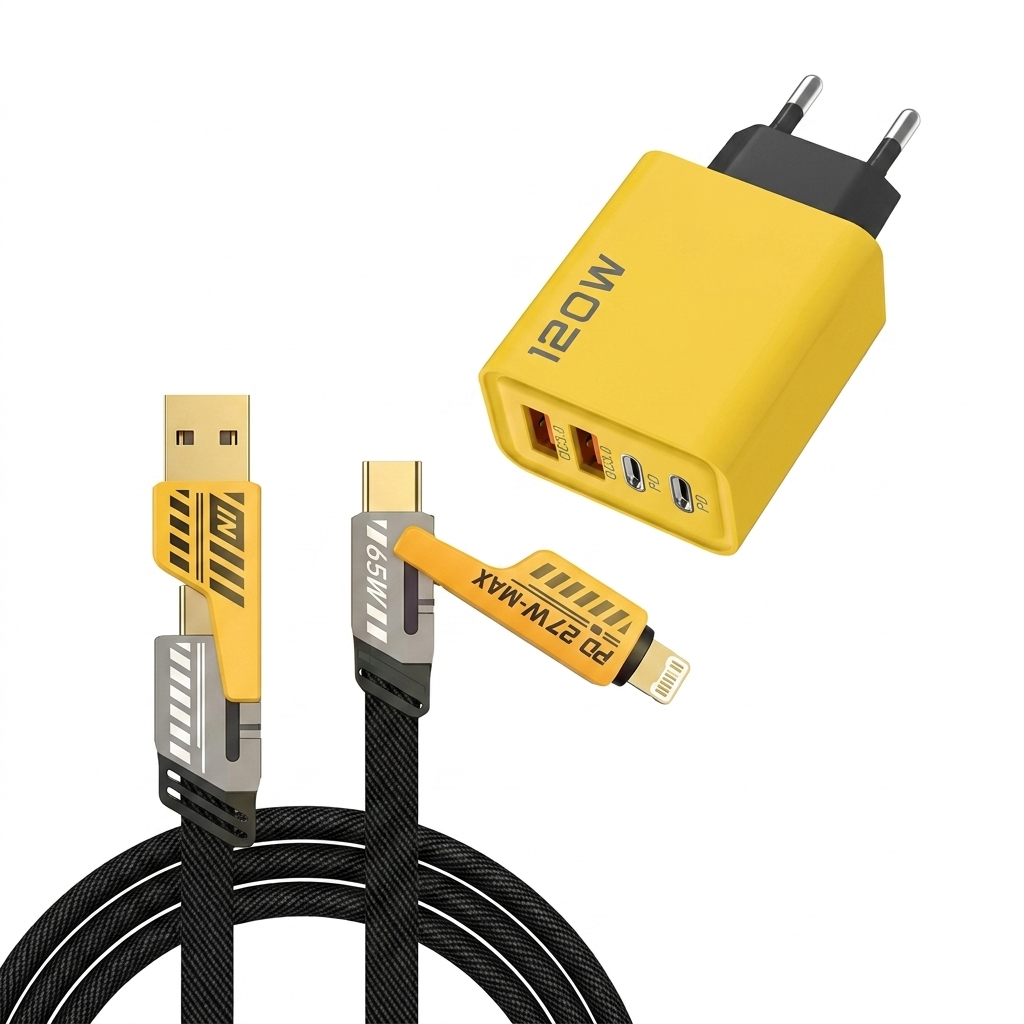 120W USB fast charger with 4 ports | Karnz