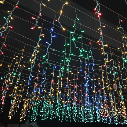 Skanto | 50m LED Icicle Curtain Lights – 36V Low Voltage Christmas Lights Outdoor Waterproof