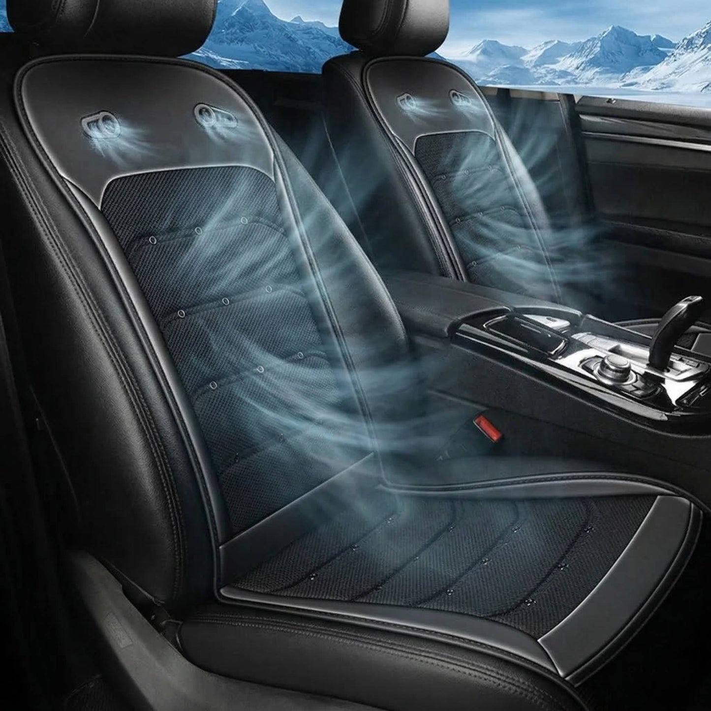 Cooling Car Seat Cushion and Cover with Intelligent Fans, Breathable | Bowlift