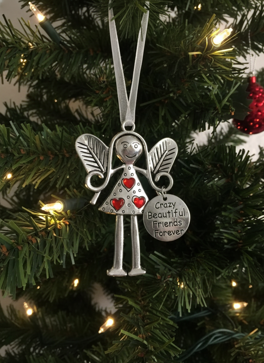 Skanto | Angel Ornament in Metal – Sentimental Christmas Gift for Friend or Family
