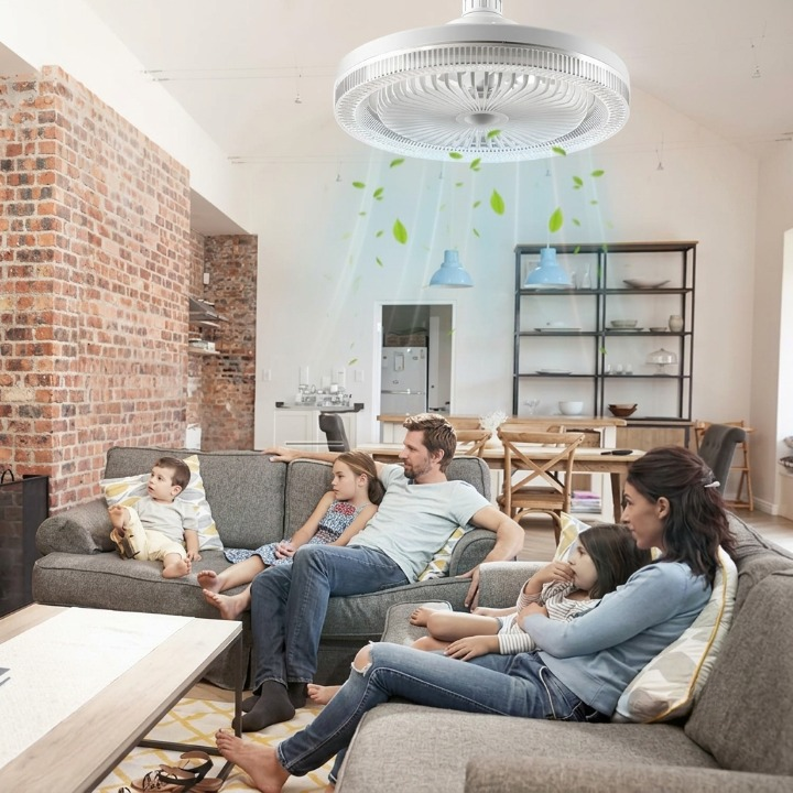 LED Ceiling Fan for Screw Installation – No Electrician Needed, Includes Remote Control | Skanto