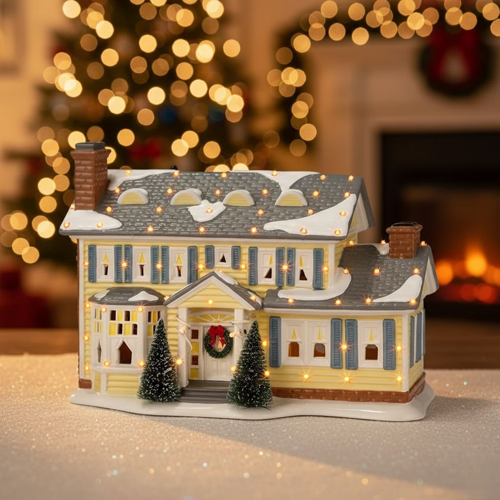 Skanto | Griswold Ceramic Christmas Village House - With Sound, LED & Music Reaction