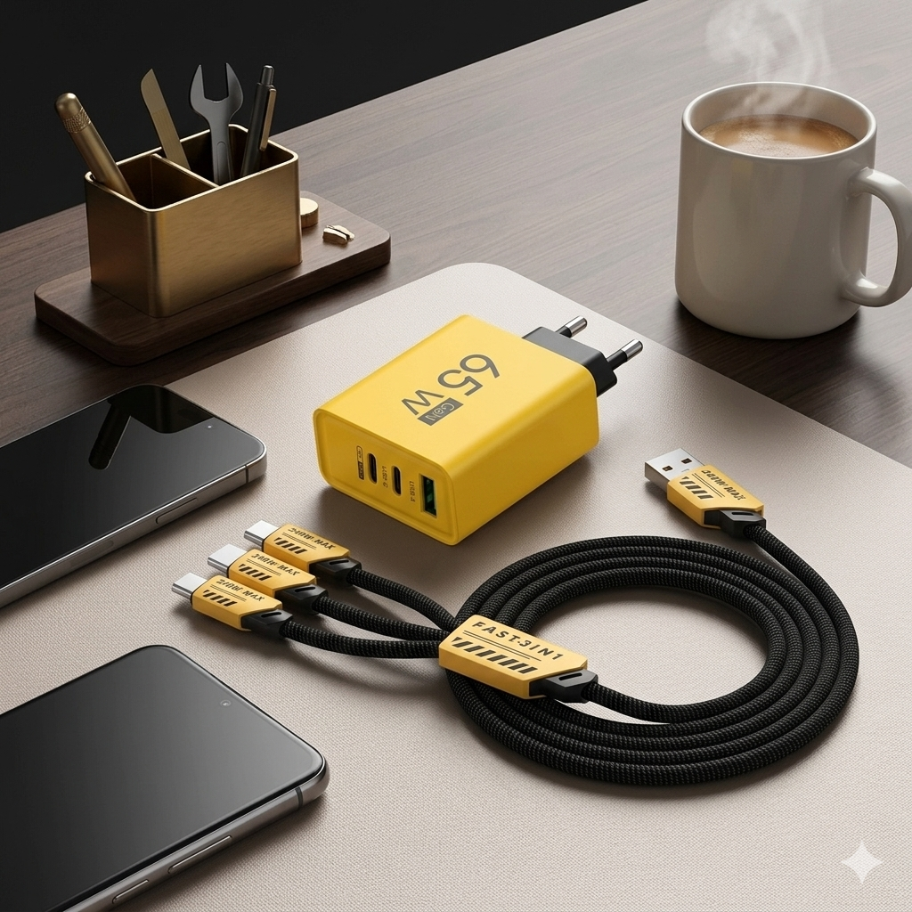 120W USB fast charger with 4 ports | Karnz
