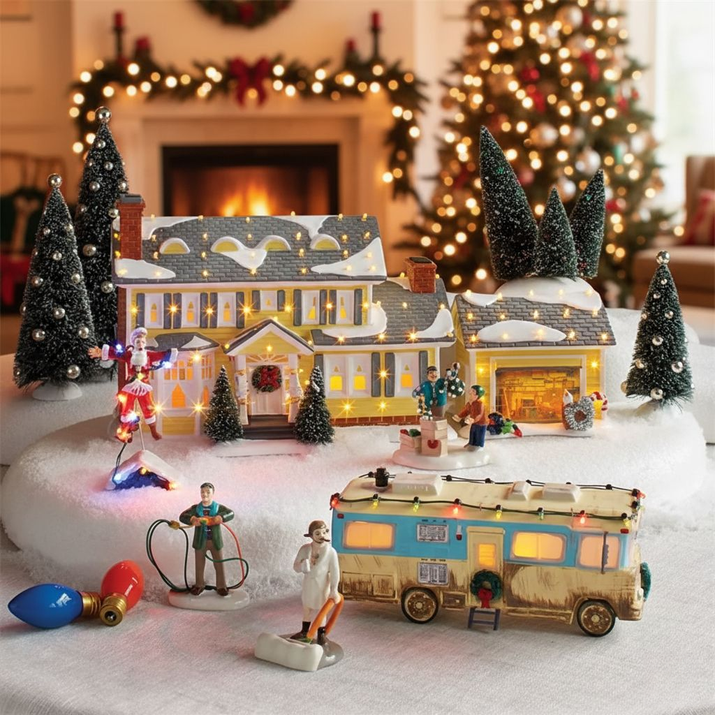 Skanto | Griswold Ceramic Christmas Village House - With Sound, LED & Music Reaction