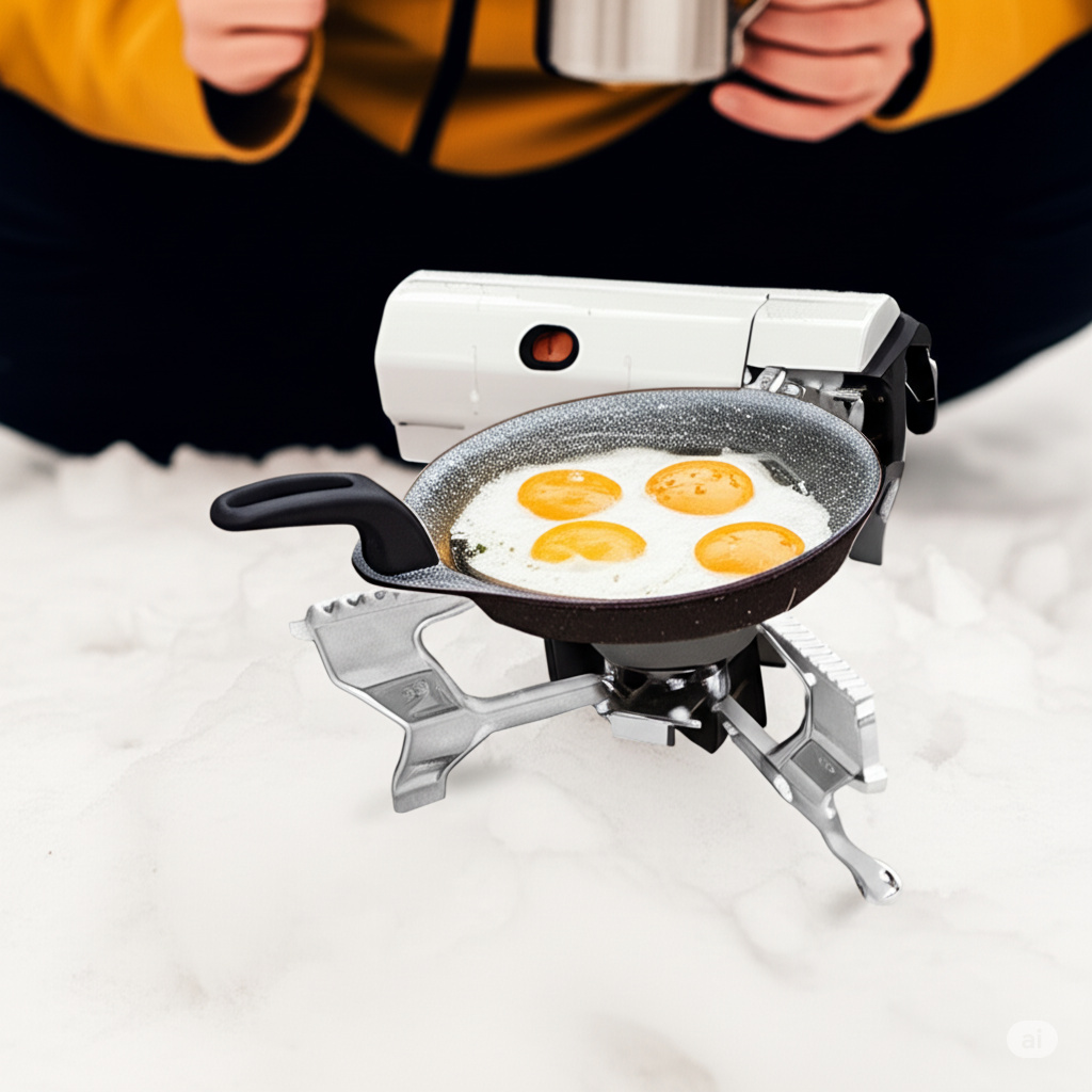 BowLift | Portable Foldable Camping Gas Stove for Outdoor Cooking and Travel