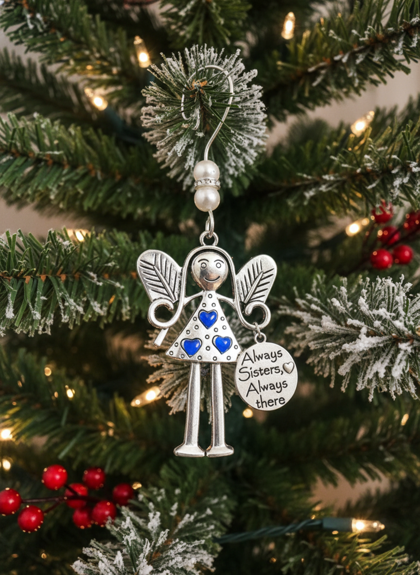 Skanto | Angel Ornament in Metal – Sentimental Christmas Gift for Friend or Family