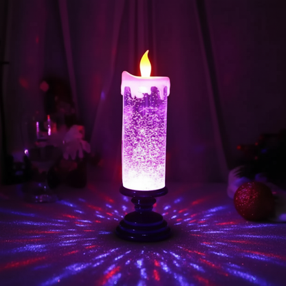 Skanto | LED Glitter Light with Base – Flameless Christmas Decoration with Color Change