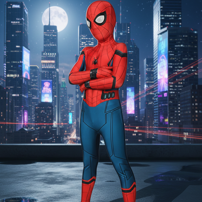 Realistic superhero costume for children and adults