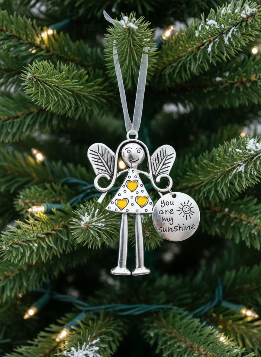 Skanto | Angel Ornament in Metal – Sentimental Christmas Gift for Friend or Family