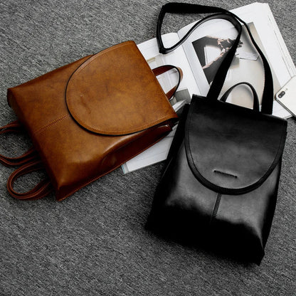 BowLift | LuxeCarry Leather Backpack – Stylish Design with Versatile Storage for Women