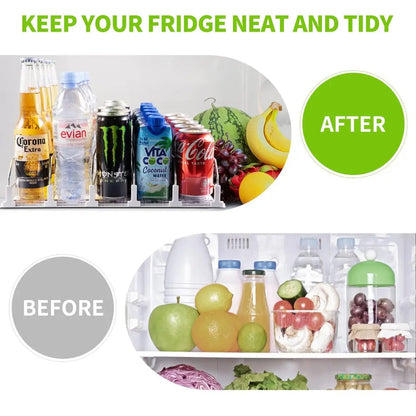 BowLift | Beverage Organizer with Ejection Mechanism – for Refrigerator & Pantry Shelf
