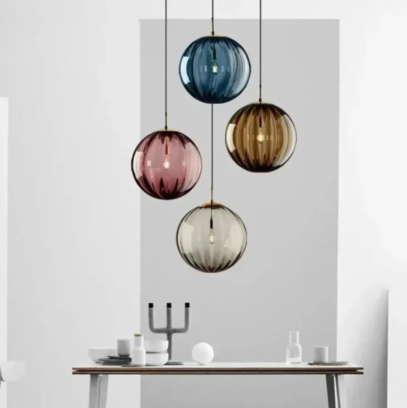 Skanto | Modern Glass Ceiling Lamp with Integrated LED Lighting