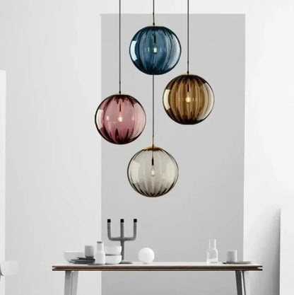 Skanto | Modern Glass Ceiling Lamp with Integrated LED Lighting
