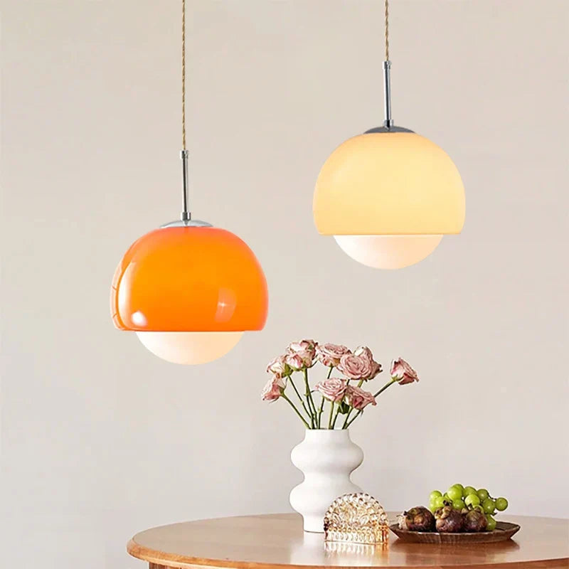 Nordic Glass Pendant Light – Retro Hanging Lamp for Dining Room & Kitchen | Skanto
