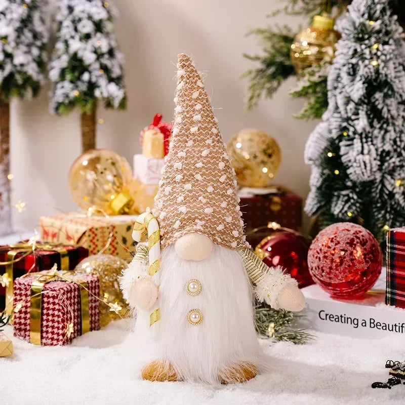 Skanto | Christmas Gnome Decoration | LED Night Light | Warm Glow Holiday Ornament