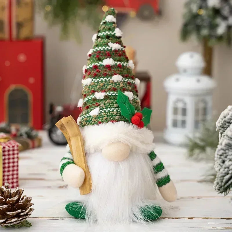 Skanto | Christmas Gnome Decoration | LED Night Light | Warm Glow Holiday Ornament