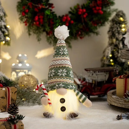 Skanto | Christmas Gnome Decoration | LED Night Light | Warm Glow Holiday Ornament