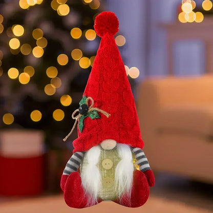 Skanto | Christmas Gnome Decoration | LED Night Light | Warm Glow Holiday Ornament