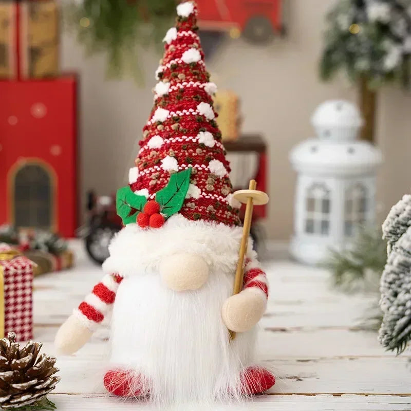 Skanto | Christmas Gnome Decoration | LED Night Light | Warm Glow Holiday Ornament