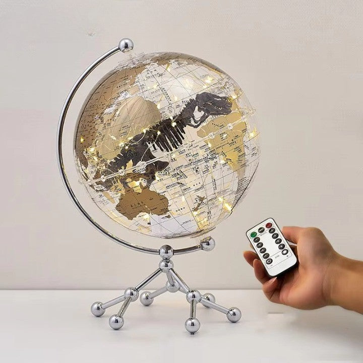 Skanto | Golden Sail World Map Decor LED Light