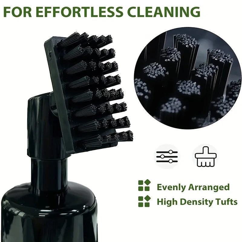 Portable golf club cleaning brush