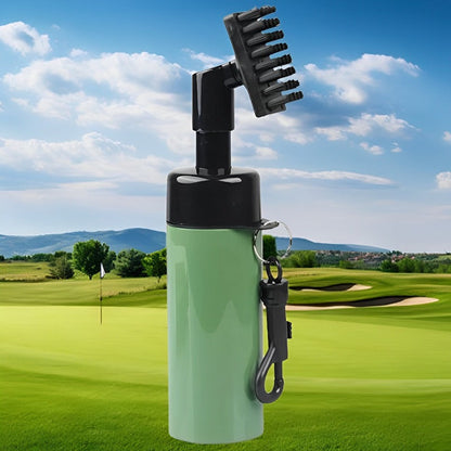 Portable golf club cleaning brush