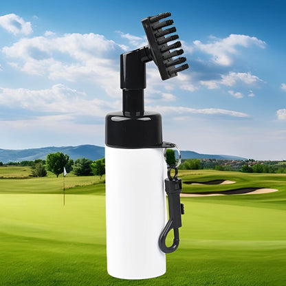 Portable golf club cleaning brush