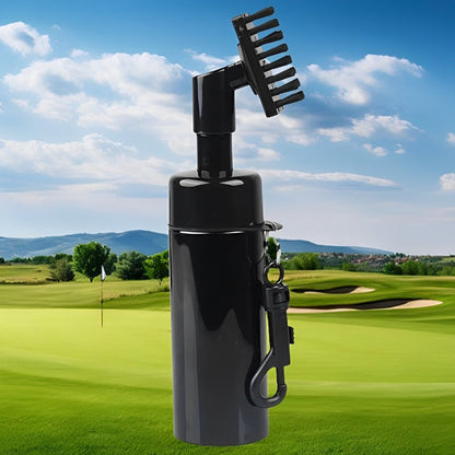 Portable golf club cleaning brush