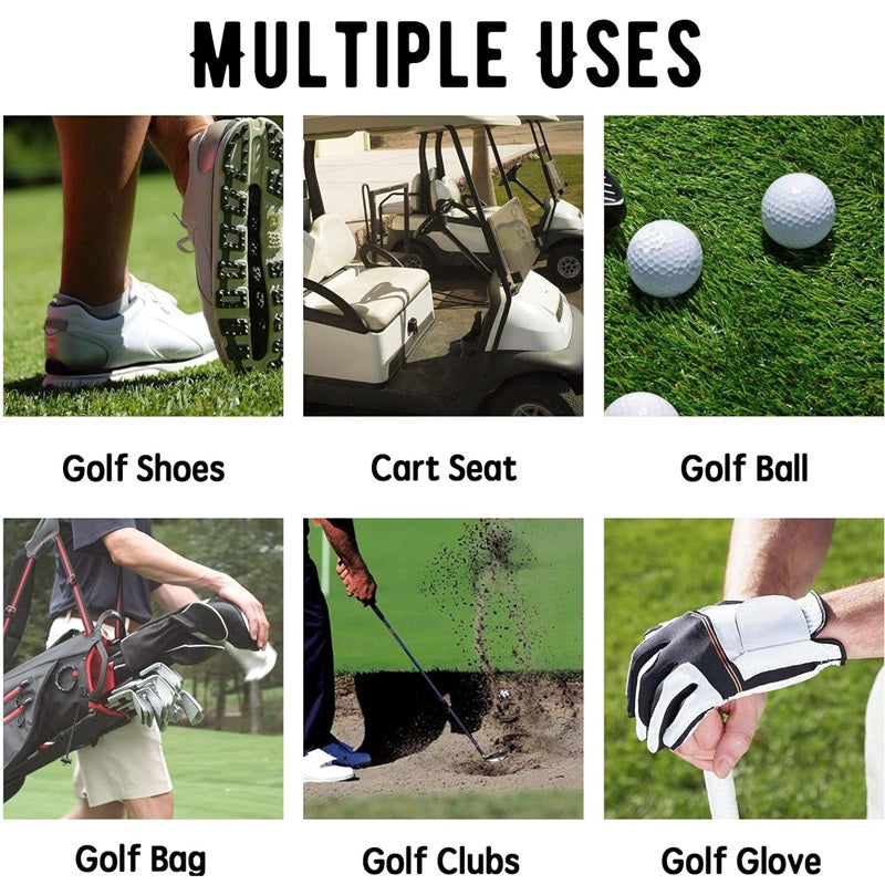 Portable golf club cleaning brush