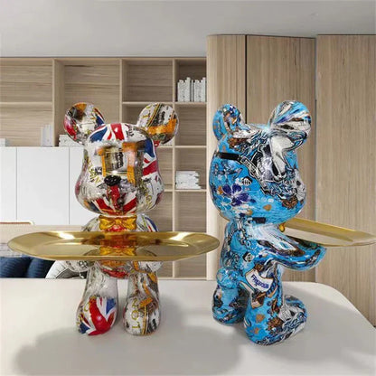 Skanto | PawTag - Graffiti Bear Statue