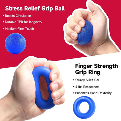 Skanto | Gripmaster – Adjustable Hand Strengthener Set for Grip Strength and Forearm Training