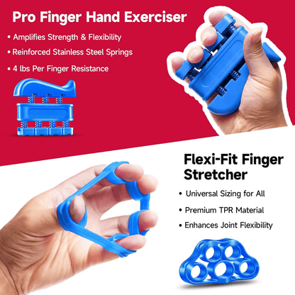 Skanto | Gripmaster – Adjustable Hand Strengthener Set for Grip Strength and Forearm Training