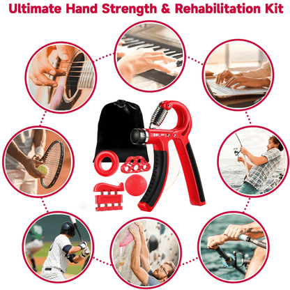 Skanto | Gripmaster – Adjustable Hand Strengthener Set for Grip Strength and Forearm Training