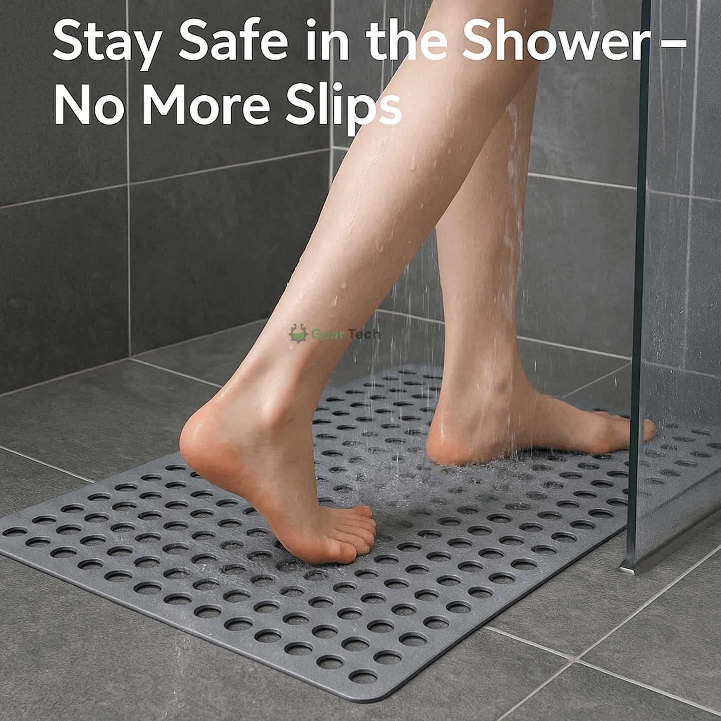 Skanto | Anti-Slip Shower Mat | Hygienic, Mold-Resistant & Comfortable for Safe Bathroom Use