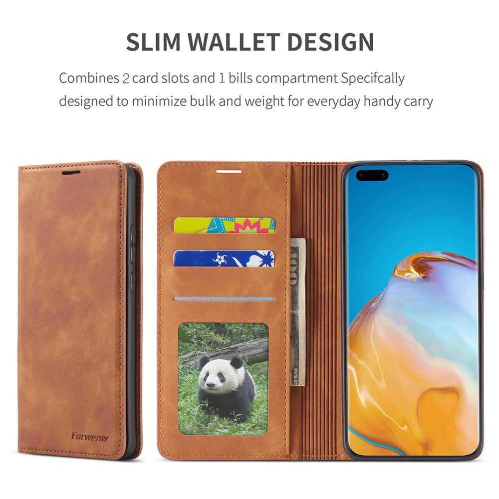 Skanto | Huawei Case: Magnetic Leather Case for Stylish Protection