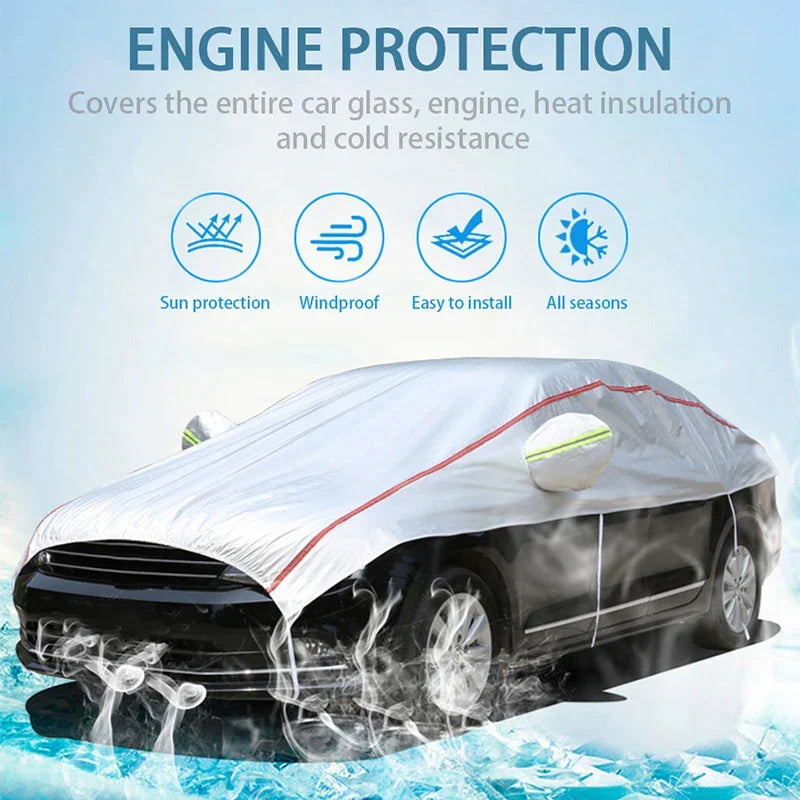 BowLift | AutoVioro Waterproof Car Cover | UV & Heat Protection | Windproof & Theft-Resistant | Nano-Oxford Fabric